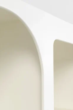 Regały*KARE Design Regał Do Salonu Biały Skandynawski MDF 95x180 Cm