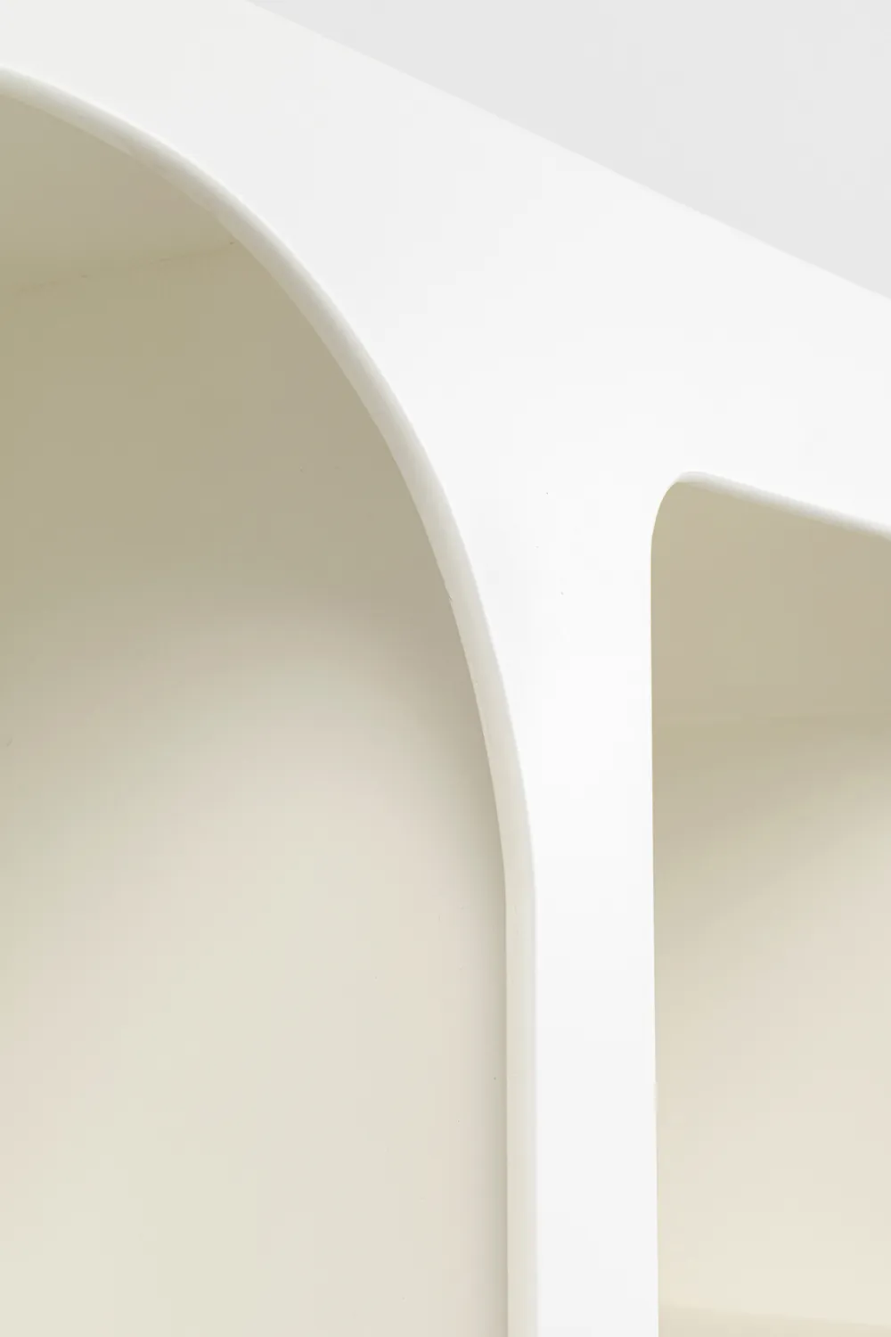 Regały*KARE Design Regał Do Salonu Biały Skandynawski MDF 95x180 Cm