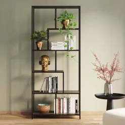 Regały*KARE Design Regał Loftie 77x185 Cm Czarny
