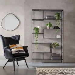 Regały*KARE Design Regał Loft 115x195 Cm Czarny