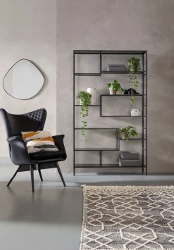 Regały*KARE Design Regał Loft 115x195 Cm Czarny