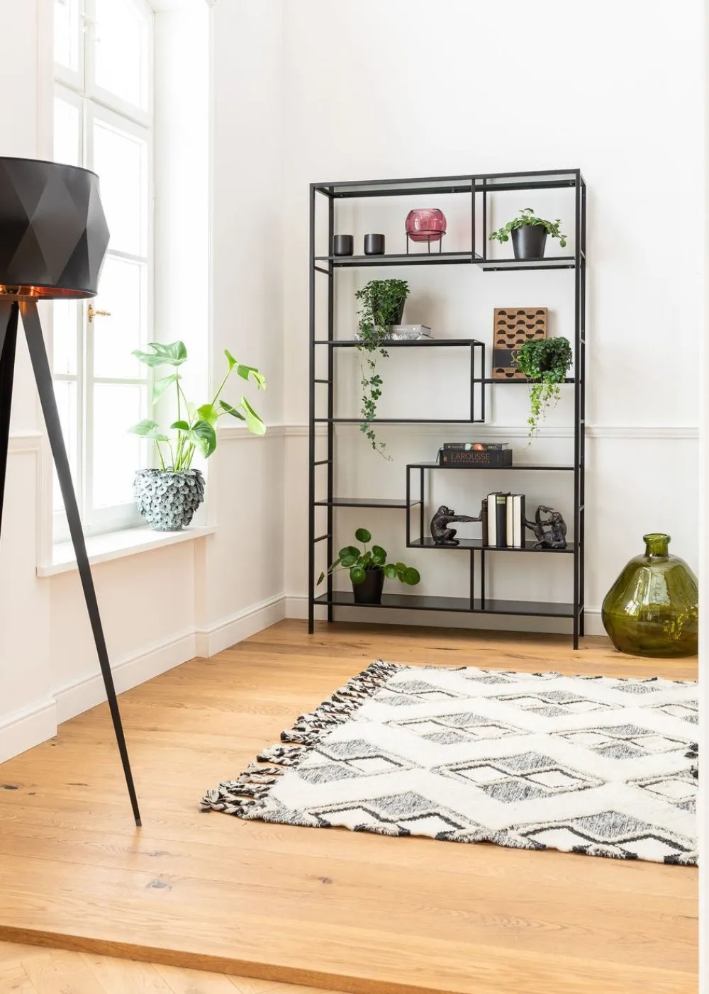 Regały*KARE Design Regał Loft 115x195 Cm Czarny
