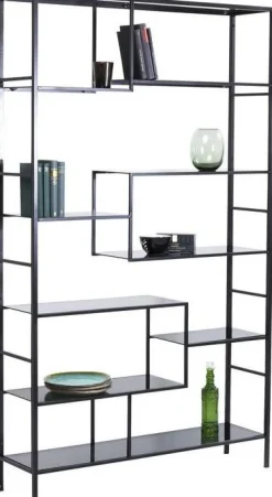 Regały*KARE Design Regał Loft 115x195 Cm Czarny