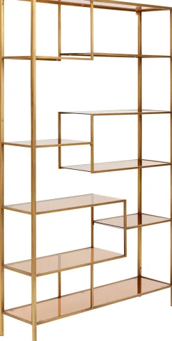 Regały*KARE Design Regał Loft 115x195 Cm Złoty