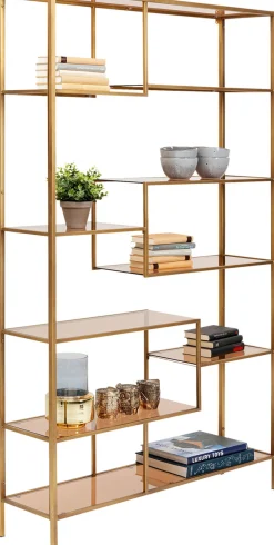 Regały*KARE Design Regał Loft 115x195 Cm Złoty