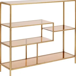 Regały*KARE Design Regał Loft 115x100 Cm Złoty