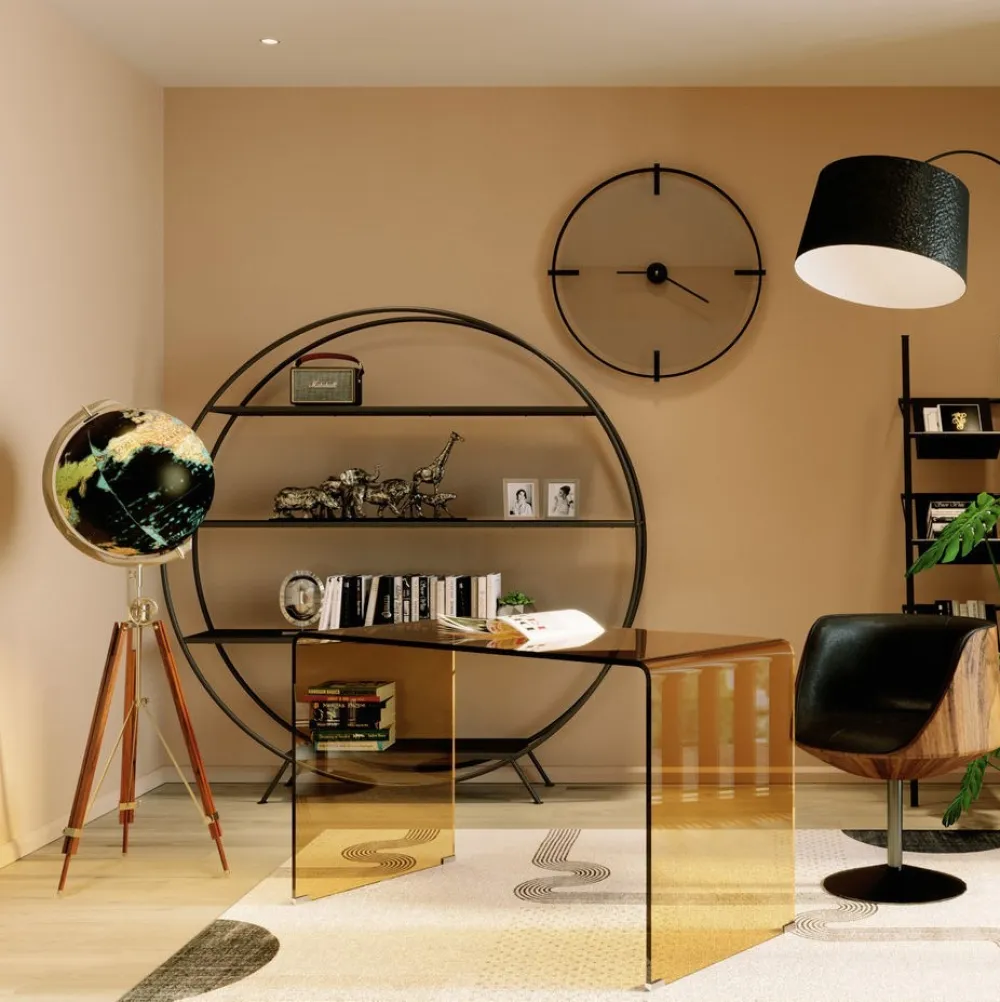 Regały*KARE Design Regał Mason Round 180x175 Cm Czarny
