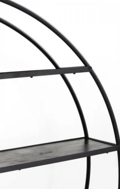 Regały*KARE Design Regał Mason Round 180x175 Cm Czarny