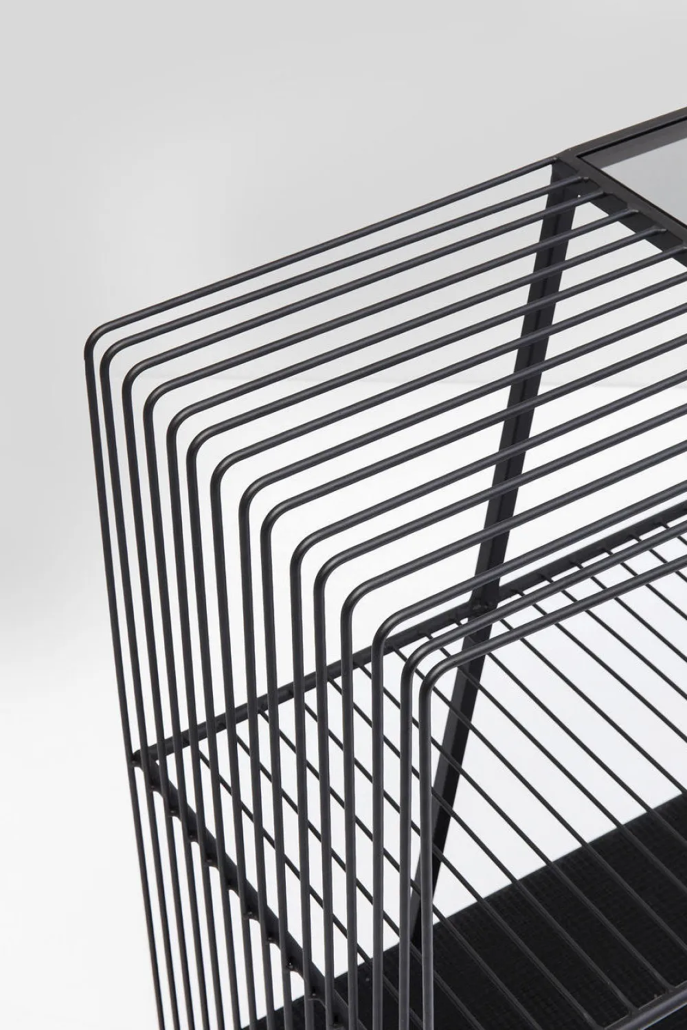 Regały*KARE Design Regał Mesh 120x78 Cm Czarny