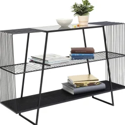 Regały*KARE Design Regał Mesh 120x78 Cm Czarny