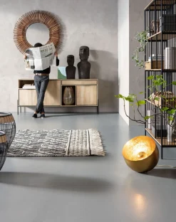 Regały*KARE Design Regał Modena 125x200 Cm Czarno-naturalny