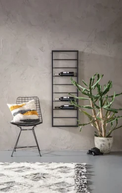 Stojaki Na Wino|Regały*KARE Design Regał Na Wino Bistro 42x120 Cm Czarny