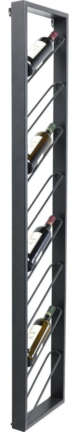 Stojaki Na Wino*KARE Design Regał Na Wino Bistro 36x160 Cm Czarny