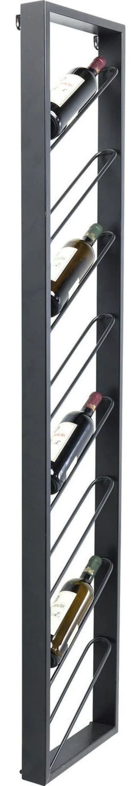 Stojaki Na Wino*KARE Design Regał Na Wino Bistro 36x160 Cm Czarny