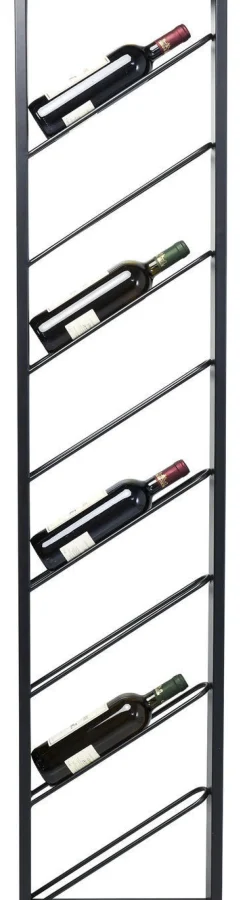 Stojaki Na Wino*KARE Design Regał Na Wino Bistro 36x160 Cm Czarny