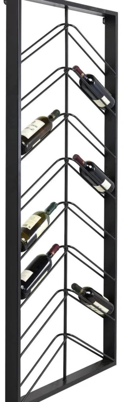 Stojaki Na Wino*KARE Design Regał Na Wino Bistro 70x160 Cm Czarny