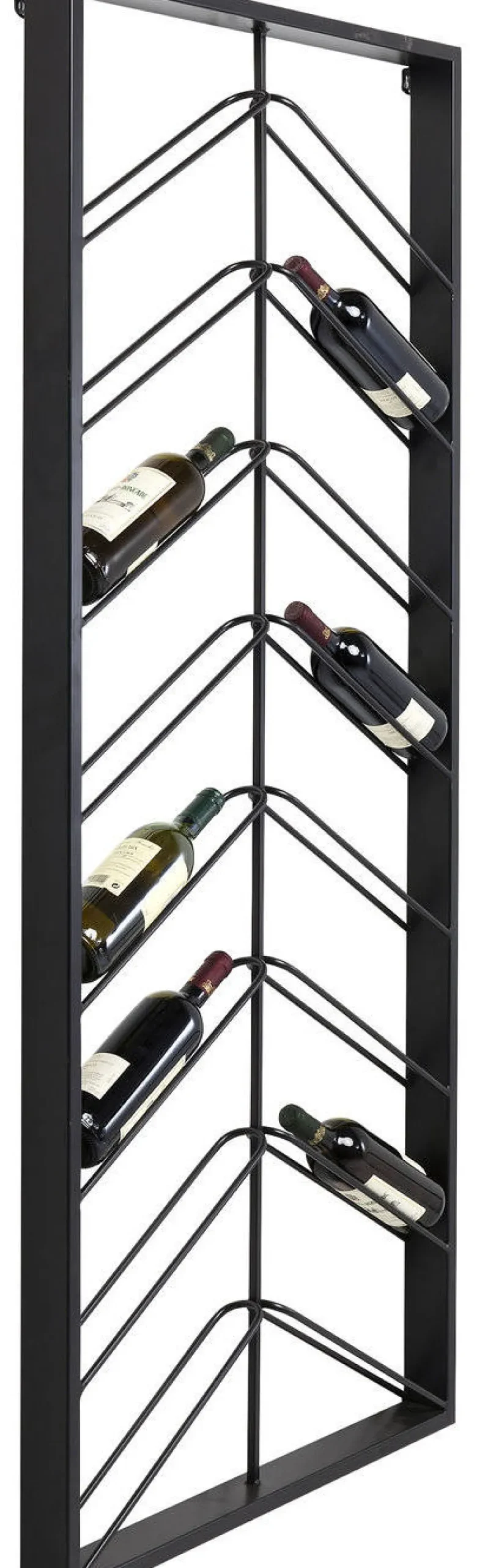 Stojaki Na Wino*KARE Design Regał Na Wino Bistro 70x160 Cm Czarny