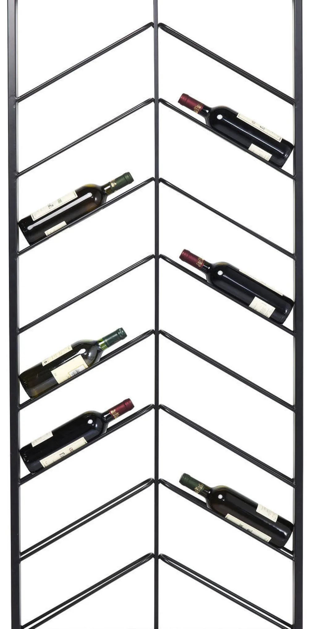 Stojaki Na Wino*KARE Design Regał Na Wino Bistro 70x160 Cm Czarny