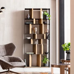 Regały*KARE Design Regał Storm 100x234 Cm Metaliczny