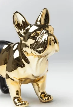 Skarbonki*KARE Design Skarbonka Bulldog 34x28 Cm Czarno-złota