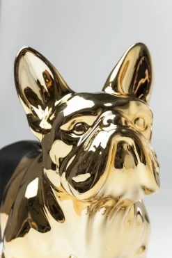 Skarbonki*KARE Design Skarbonka Bulldog 34x28 Cm Czarno-złota