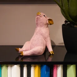 Skarbonki*KARE Design Skarbonka Chillax Pig 17x28 Cm Jasnoróżowa