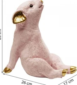 Skarbonki*KARE Design Skarbonka Chillax Pig 17x28 Cm Jasnoróżowa