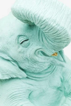 Skarbonki*KARE Design Skarbonka Happy Elephant 24x39 Cm Jasnoniebieska
