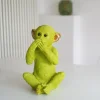 Skarbonki*KARE Design Skarbonka Monkey Iwazaru 24x35 Cm Limonkowa