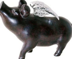 Skarbonki*KARE Design Skarbonka Rockstar Pig 23x17 Cm Czarna