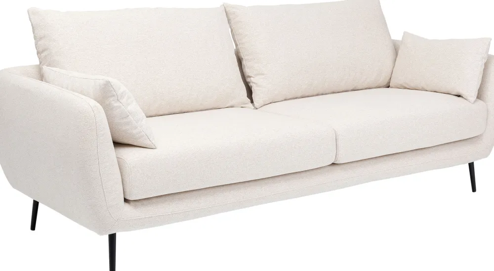 Sofy*KARE Design Sofa Amalfi 2 Os. 219 Cm Kremowa