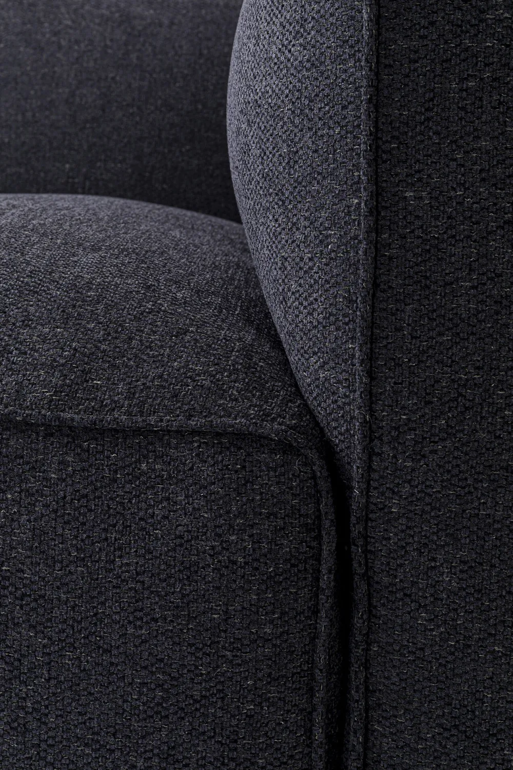 Sofy*KARE Design Sofa Cubetto Cord 3 Os. 220 Cm Ciemnoszara