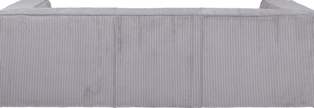 Sofy*KARE Design Sofa Cubetto Cord 3 Os. 220 Cm Jasnoszara