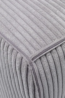 Sofy*KARE Design Sofa Cubetto Cord 3 Os. 220 Cm Jasnoszara