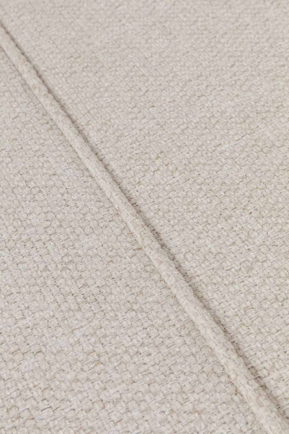 Sofy*KARE Design Sofa Cubetto Cord 3 Os. 220 Cm Kremowa