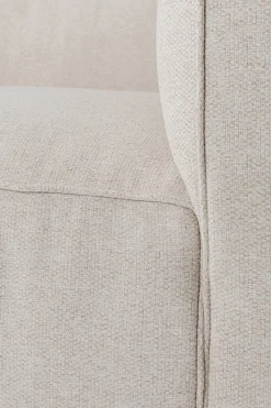 Sofy*KARE Design Sofa Cubetto Cord 3 Os. 220 Cm Kremowa