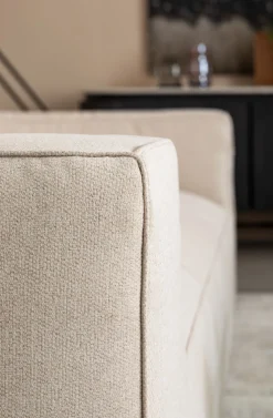Sofy*KARE Design Sofa Cubetto Cord 3 Os. 220 Cm Kremowa
