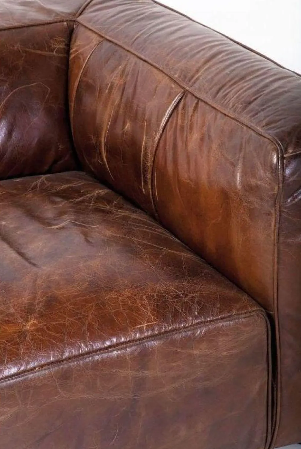 Sofy*KARE Design Sofa Cubetto 259x67 Cm Brązowa