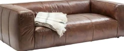 Sofy*KARE Design Sofa Cubetto 220x67 Cm Brązowa Skóra Naturalna
