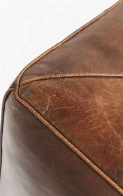 Sofy*KARE Design Sofa Cubetto 220x67 Cm Brązowa Skóra Naturalna