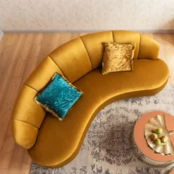 Sofy*KARE Design Sofa Dschinn 233x81 Cm Brązowa