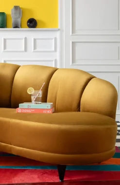 Sofy*KARE Design Sofa Dschinn 233x81 Cm Brązowa