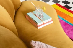 Sofy*KARE Design Sofa Dschinn 233x81 Cm Brązowa