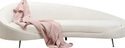 Sofy*KARE Design Sofa Duża Do Salonu Offwhite Nogi Czarne Stalowe 270 Cm