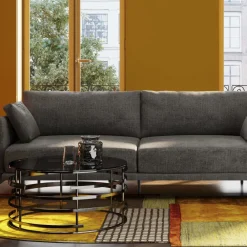 Sofy*KARE Design Sofa Edna 3-os. 245 Cm Szara