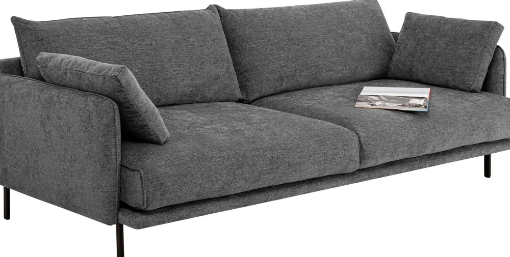 Sofy*KARE Design Sofa Edna 3-os. 245 Cm Szara