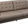 Sofy*KARE Design Sofa Ekskluzywna 2-osobowa Skórzana Pikowana Szara 225 Cm