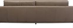 Sofy*KARE Design Sofa Ekskluzywna 2-osobowa Skórzana Pikowana Szara 225 Cm