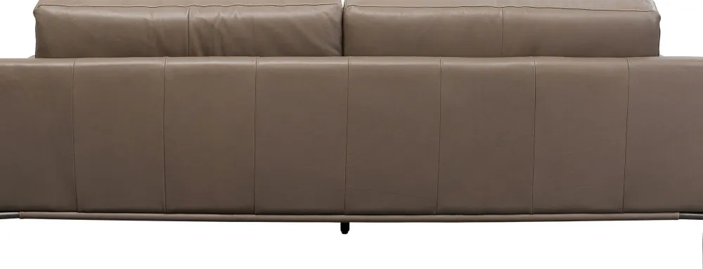 Sofy*KARE Design Sofa Ekskluzywna 2-osobowa Skórzana Pikowana Szara 225 Cm