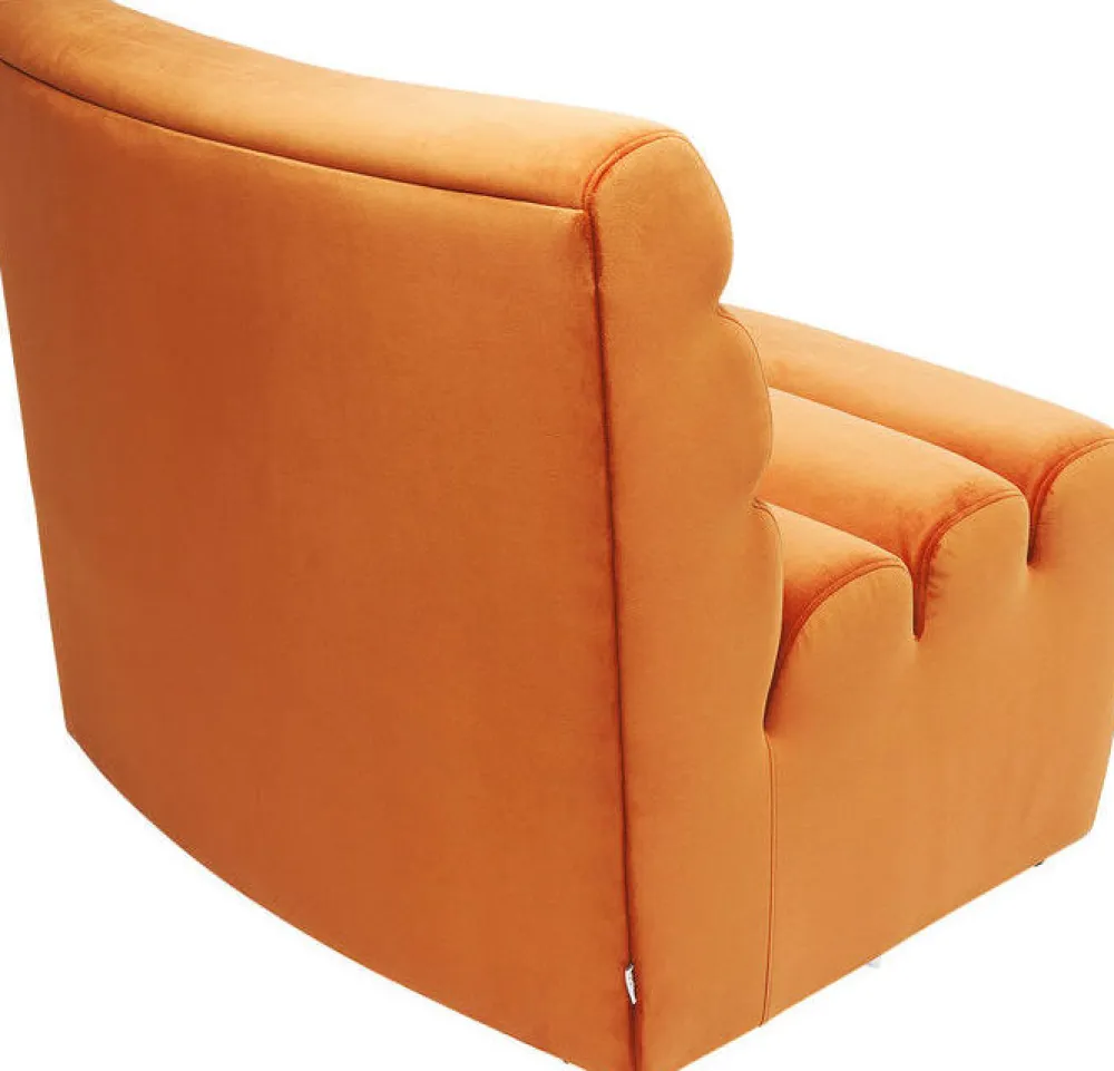 Sofy Modułowe*KARE Design Sofa Element Wave 83x109 Cm Pomarańczowa